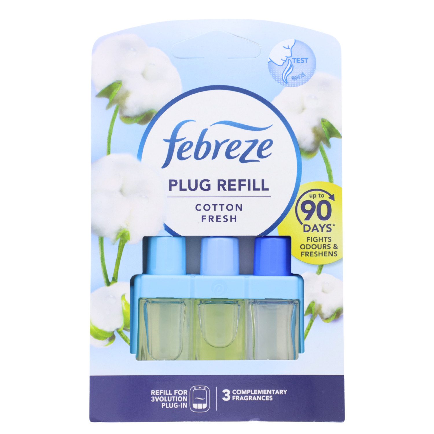 ambi pur Raumduft 3 x Febreze 3Volution cotton fresh je 20ml Nachfüller Lufterfrischer