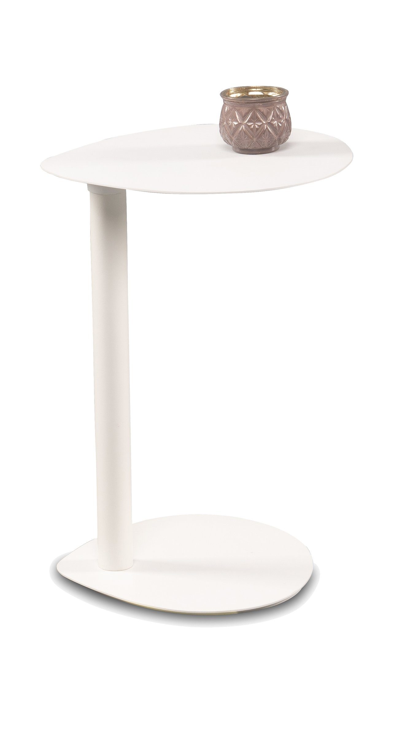 freiraum Beistelltisch Fly, in weiß, Metall - 34x46x32cm (BxHxT)