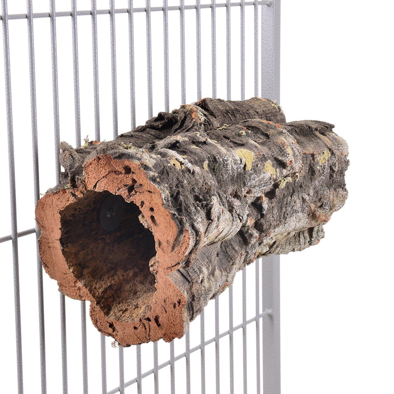 Happy Bird Vogelhaus Natur Kork Höhle, Medium Kork Höhle Korktunnel, ca. 34 x 19 x 17 cm