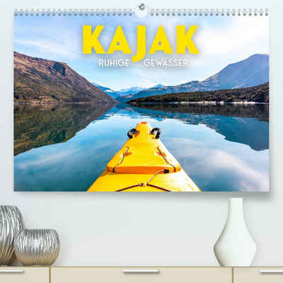 CALVENDO Wandkalender Kajak - Ruhige Gewässer (Premium, hochwertiger DIN A2 Wandkalender 2023, Kunstdruck in Hochglanz)