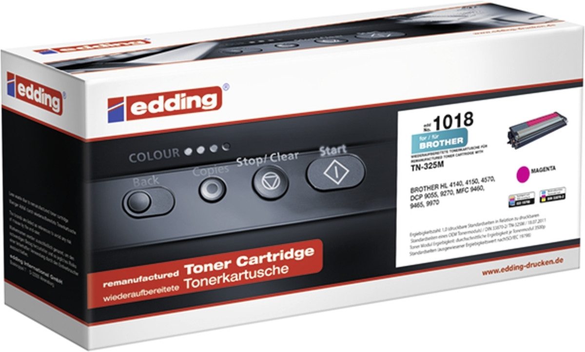 edding Tonerpatrone Toner kompatibel mit Brother TN-325M magenta