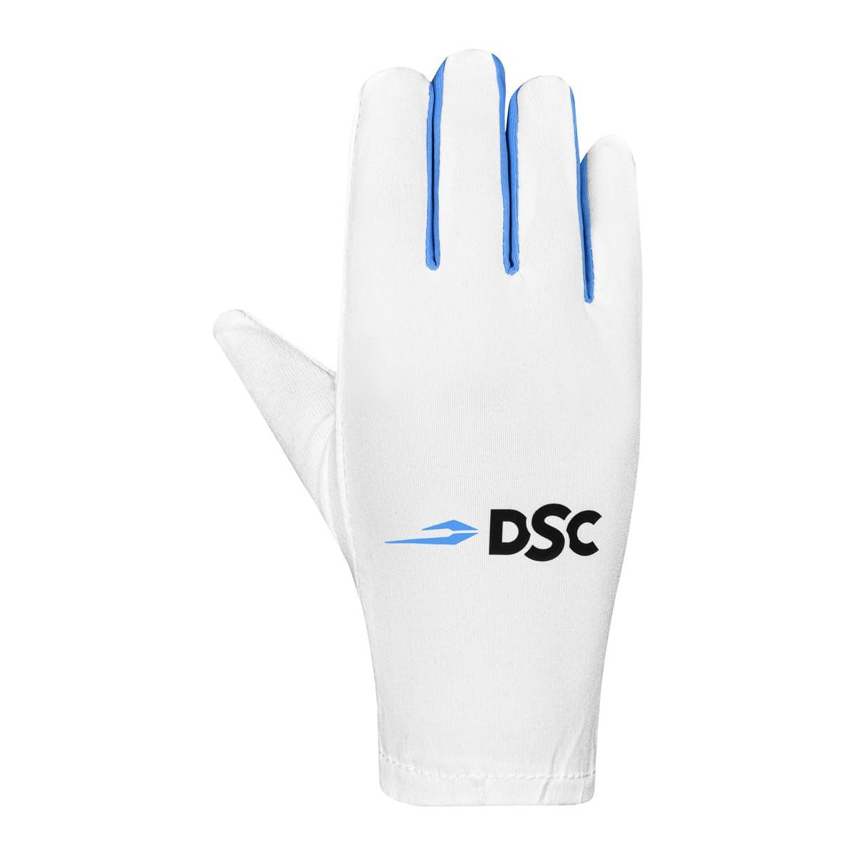 DSC Allroundhelm Glider Cricket Innenhandschuhe – Baumwolle, Elastischer Bund (Cricket Innenhandschuhe, 1 Paar, Größe Boys, Weiß)