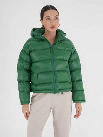 Freshlions Daunenjacke Freshlions Hooded Puffer Jacket grün M