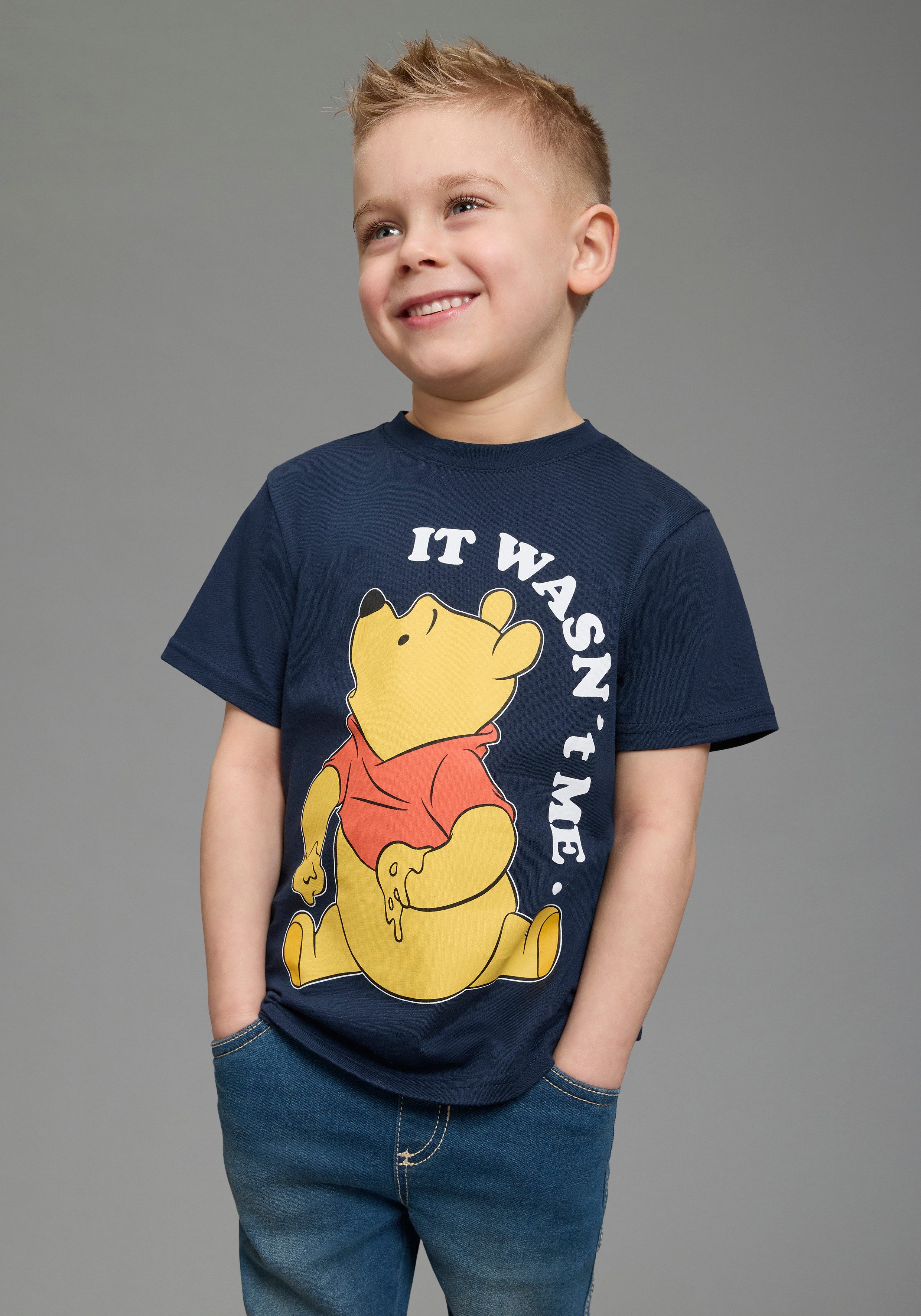 KIDSWORLD T-Shirt WINNIE Pooh: it wasn't me - Disney Shirt normale Schnittform, Kurzarm, bedruckte Optik, aus Baumwolle. € 16,99, (€ 16,99 pro 1 Stk).