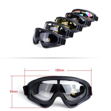 LeiGo Fahrradbrille Schutzbrille,Outdoor-Brillen,Skibrillen,Radsportbrille,Sonnenbrille, Schutz vor Wind und Sand