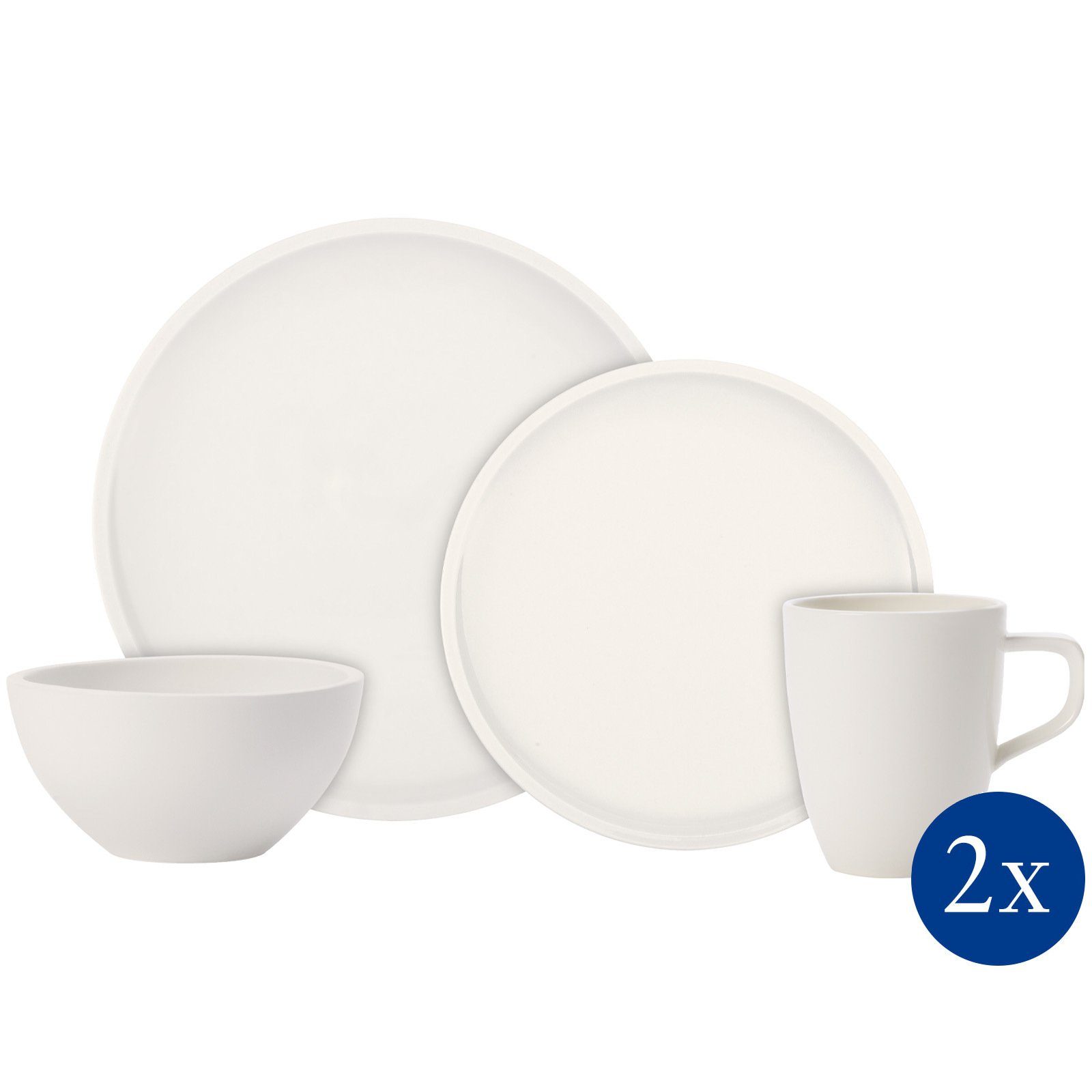 Villeroy & Boch Kombiservice Artesano Original Starter-Set (8-tlg), Porzellan