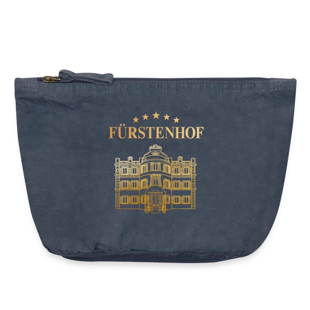 Spreadshirt Kosmetiktasche Sturm Der Liebe Hotel Fürstenhof Silhouette Vintage Täschchen (1-tlg)