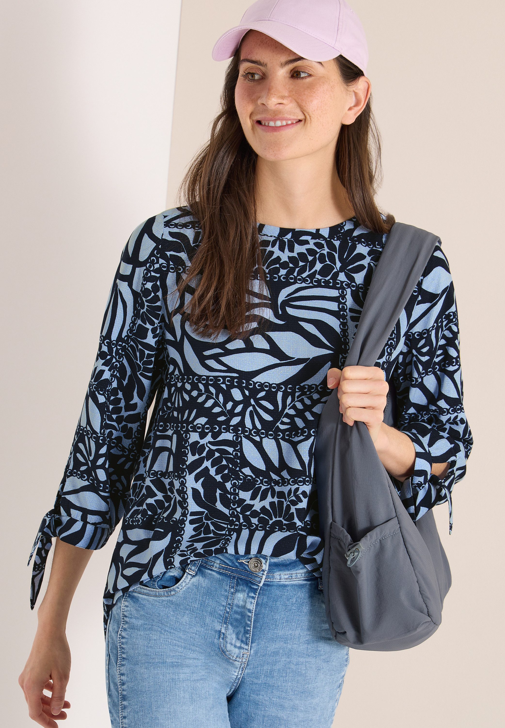 CECIL Klassische Bluse mit 3/4 Ärmeln