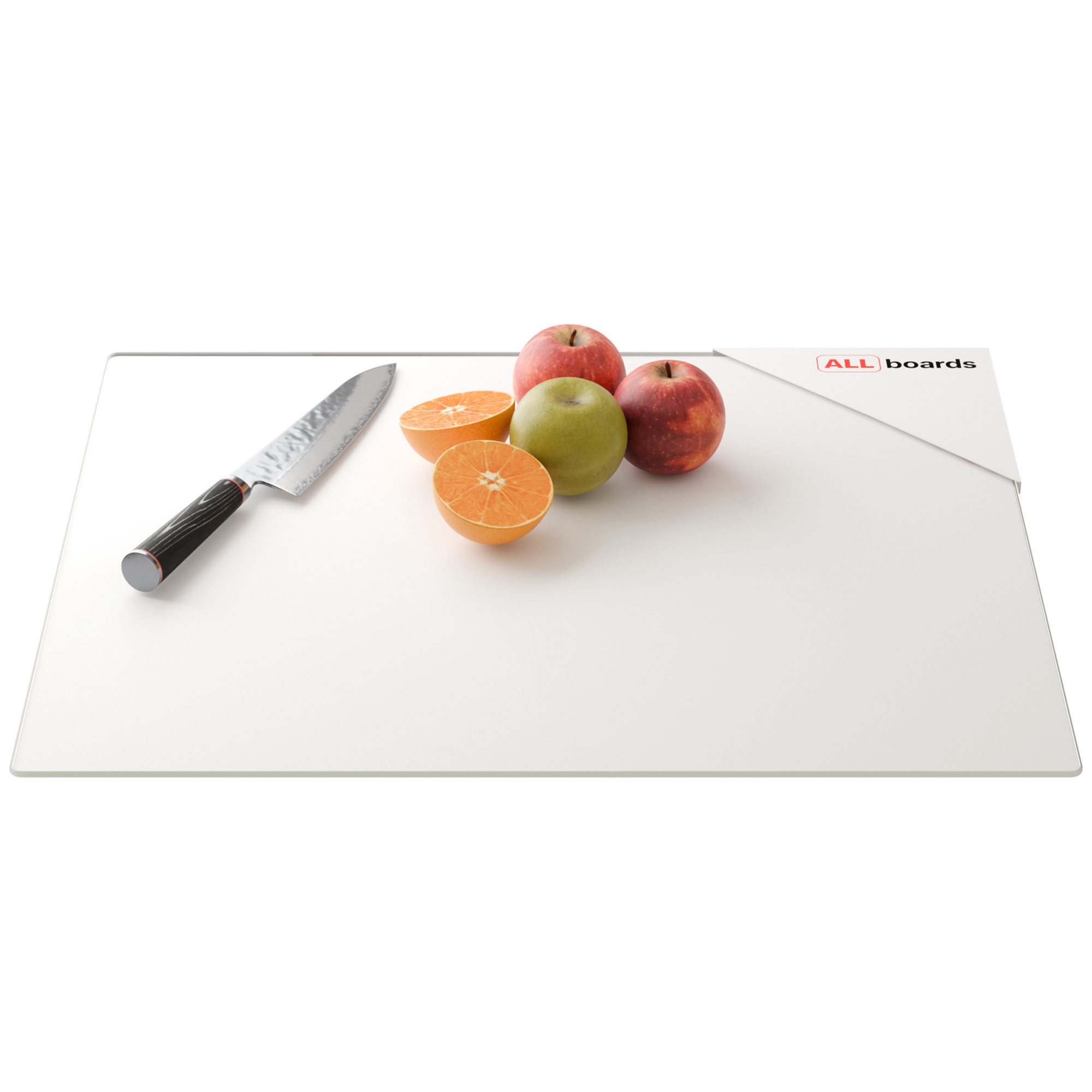 ALLboards Schneidebrett Glas Herdabdeckplatte Schneidebrett 52×60 cm Arbeitsplatte