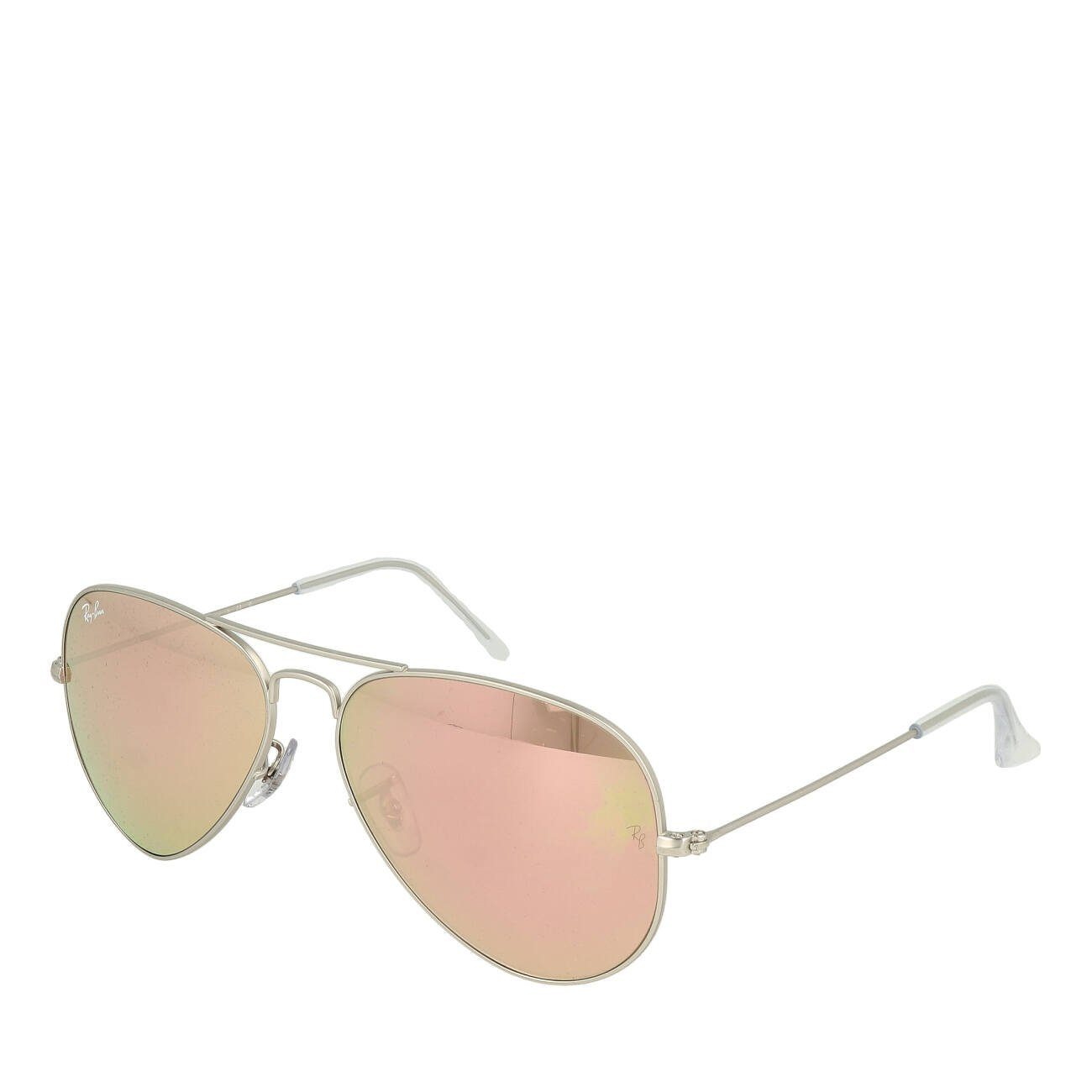 Ray-Ban Sonnenbrille Ray-Ban Aviator Large RB3025 019/Z2 58 Matte Silver Brown Mirror Pink