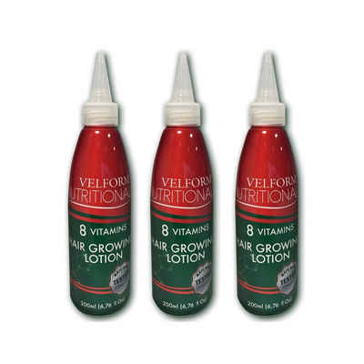 Velform® Haarkur »Nutritional«, 3-tlg., Haarwuchsmittel natürlichen pflanzlichen Inhaltsstoffen 8 B-Vitaminen