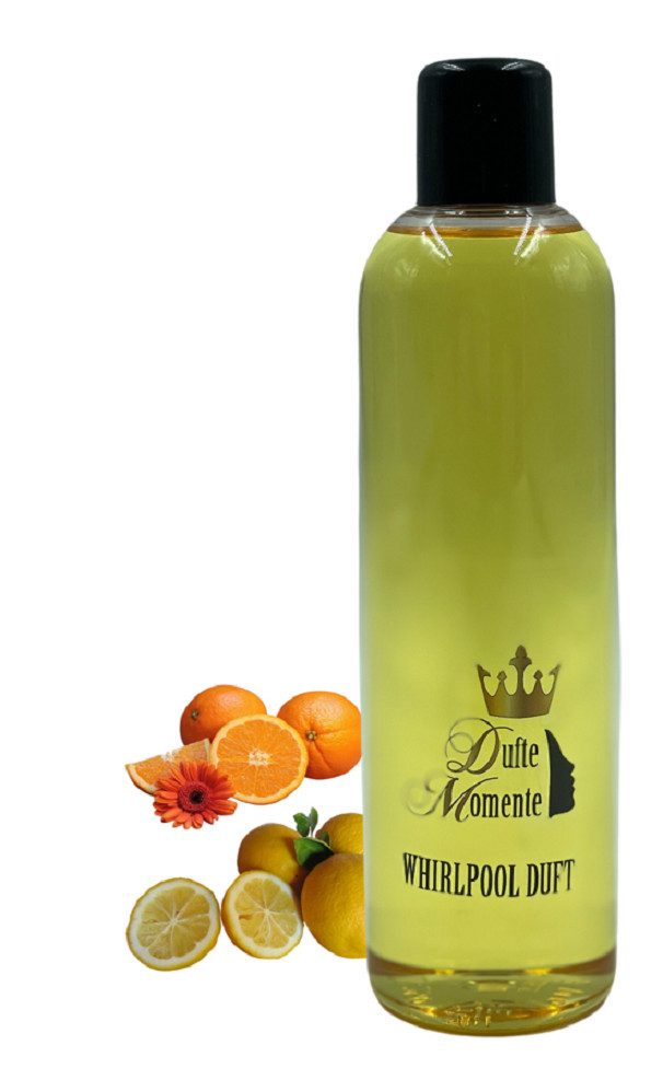 Dufte Momente Badezusatz Whirlpool Duft Orange - Citrus 260ml, vegan und ohne Tierversuche, kein Schaum