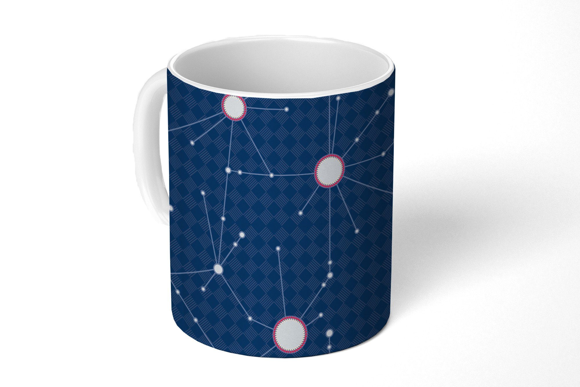 MuchoWow Tasse Weltraum - Astronomie - Muster, 1-tlg., Keramik, Kaffeetassen, Teetasse, Becher, Kaffeebecher, Geschenk
