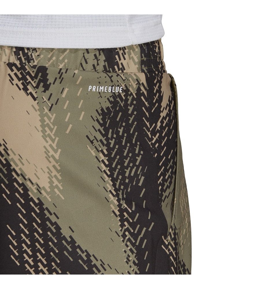 adidas Performance Shorts Tennishose Printed 7inch Primeblue kurz orbitgrün Herren