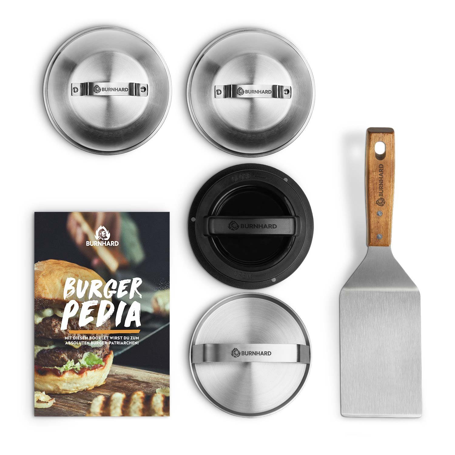 BURNHARD® Burgerpresse Ultimatives Burger-Set 6 tlg. (6 St)