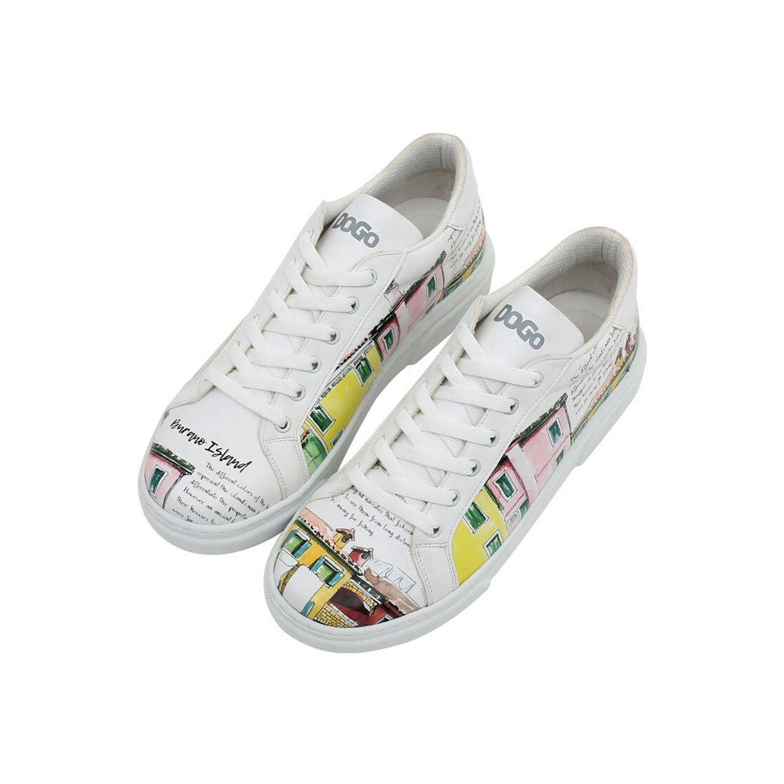 DOGO Ace Low-Top Sneaker Burano Island Damen Sneaker Sneaker Handgefertigt