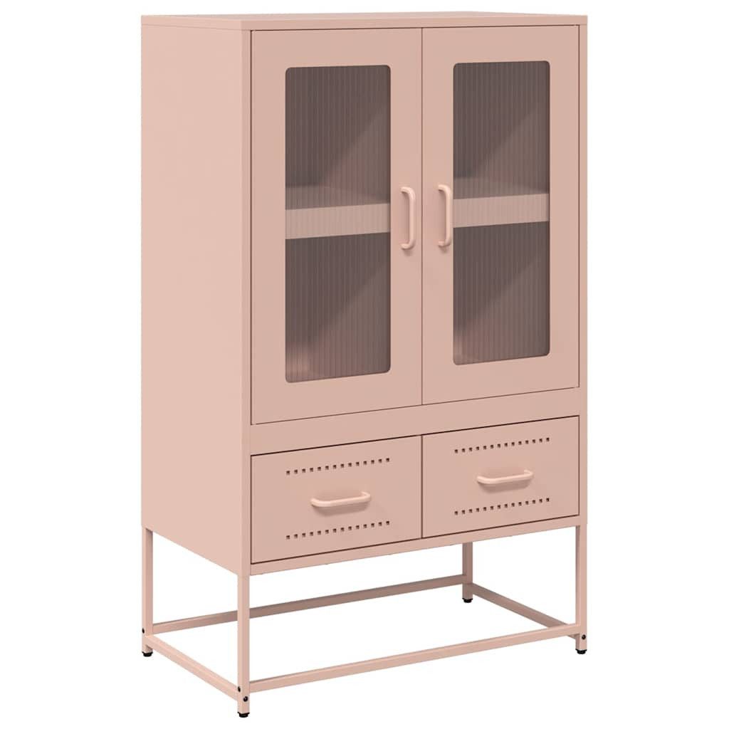 vidaXL Highboard Highboard Rosa 68x39x111,5 cm Stahl (1 St) günstig online kaufen