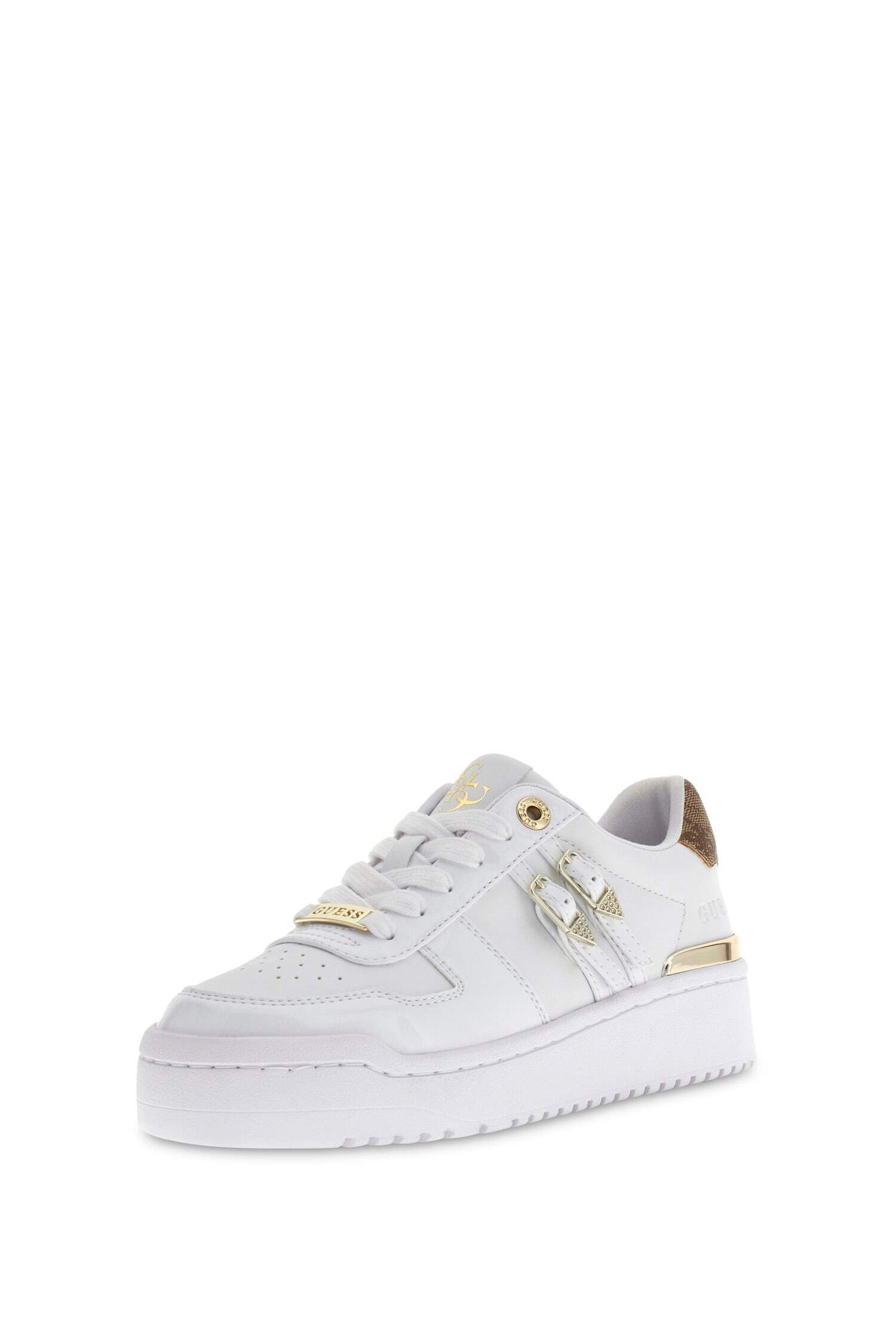 Guess MAGGNET Plateausneaker Freizeitschuh, Halbschuh, Schnürschuh mit edlen Schmuckakzenten