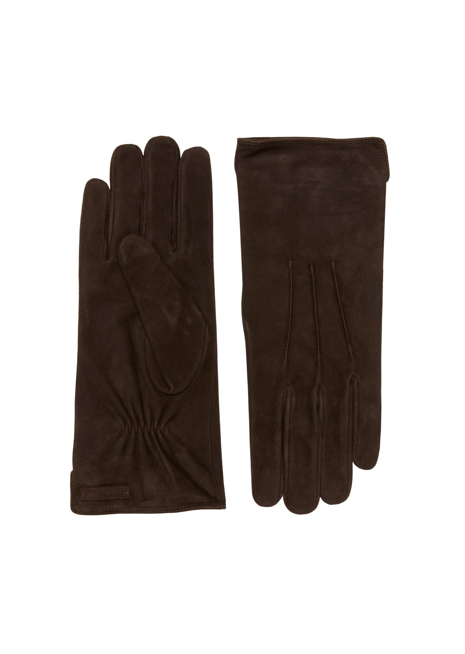 Marc O'Polo Lederhandschuhe aus weichem Veloursleder