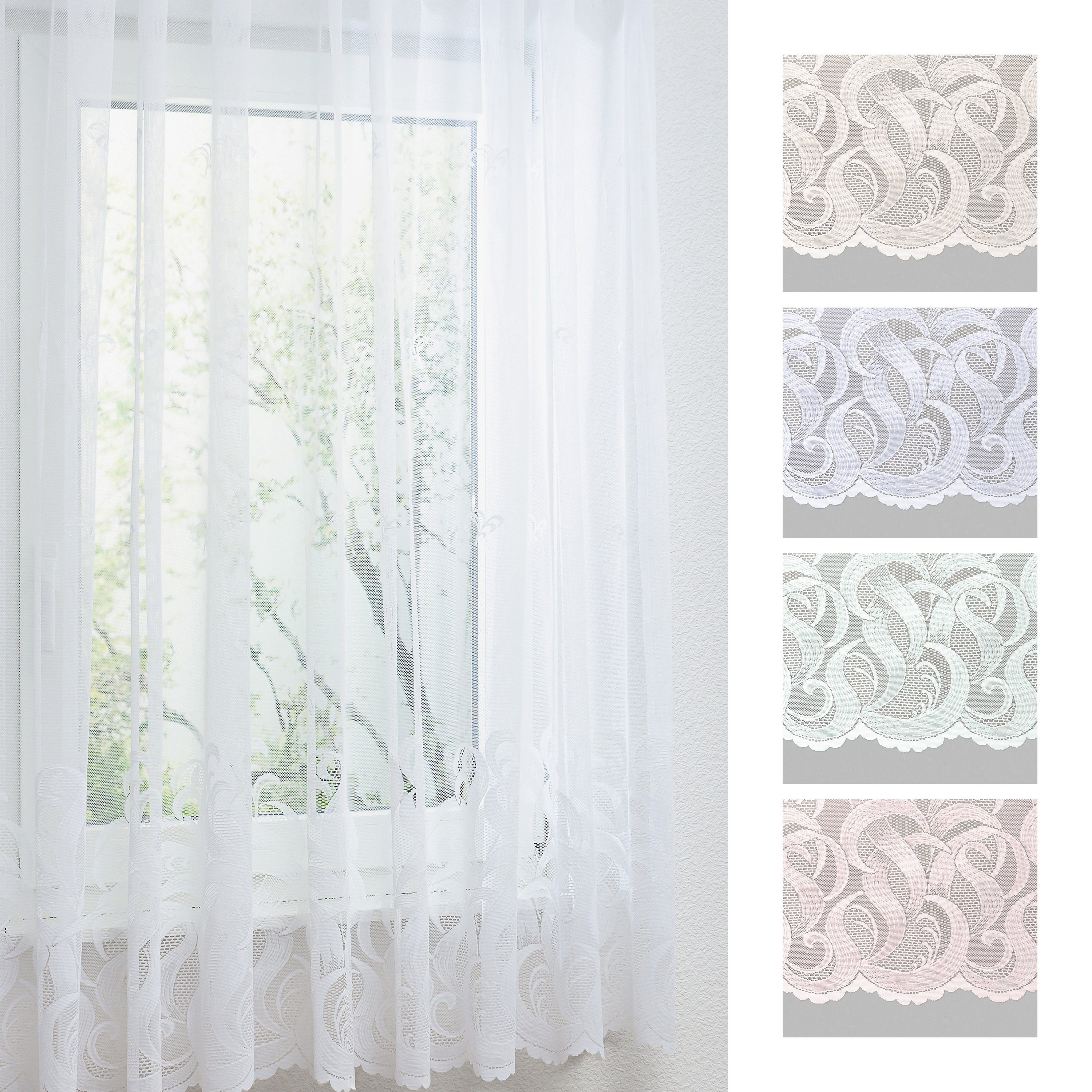 Gardine Gardinenstore Jolene, LYSEL®, (1 St), transparent, HxB 175x300cm