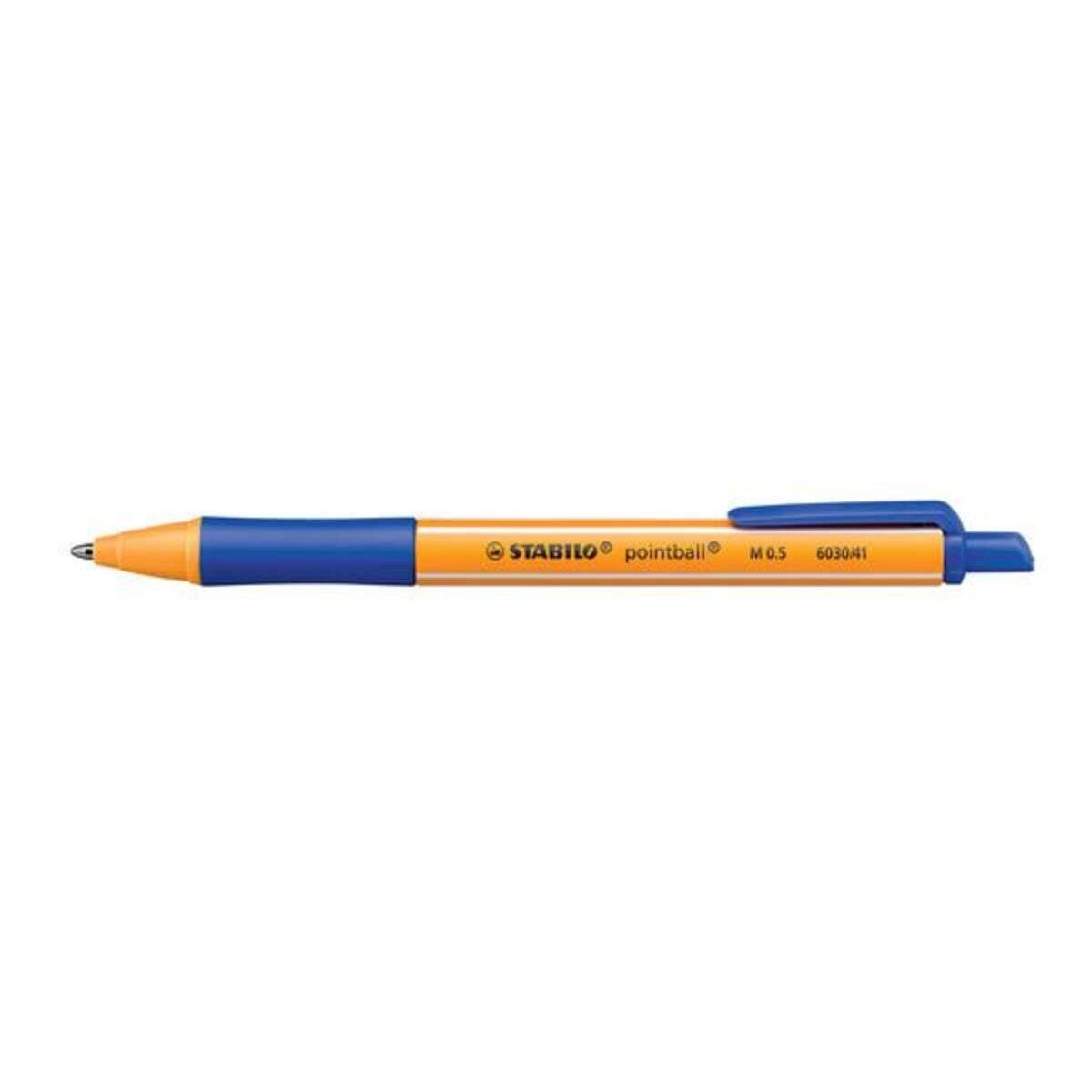 STABILO Kugelschreiber Druck-Kugelschreiber - STABILO pointball - Einzelstift - blau