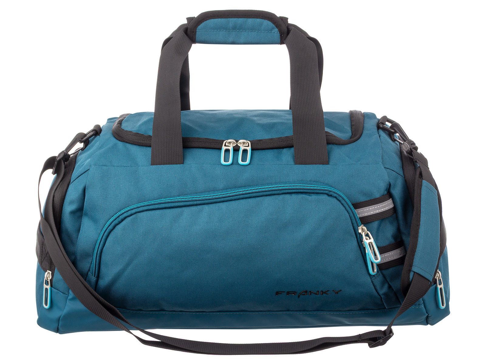 Franky Reisetasche RT35S Reisetasche Duffle Bag Sporttasche Gr. S (1 Stück, 1-tlg., L/B/H ca. 26/46/25 cm), Trolleyaufsteckfunktion