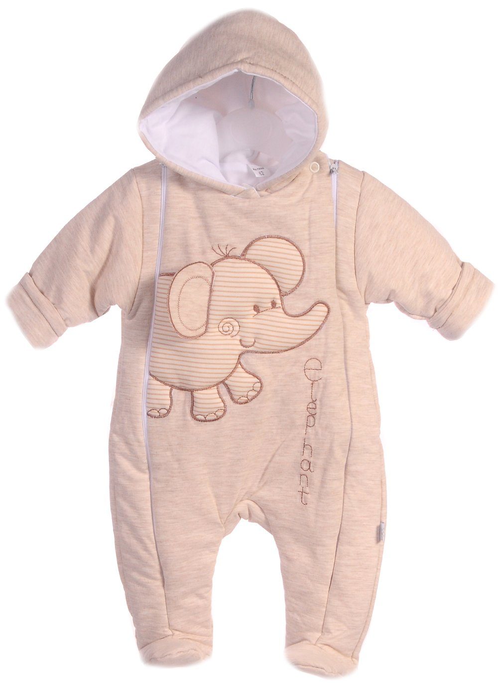 Schneeoverall Baby Overall mit Elefant Wagenanzug mit Kapuze Übergangsoverall
