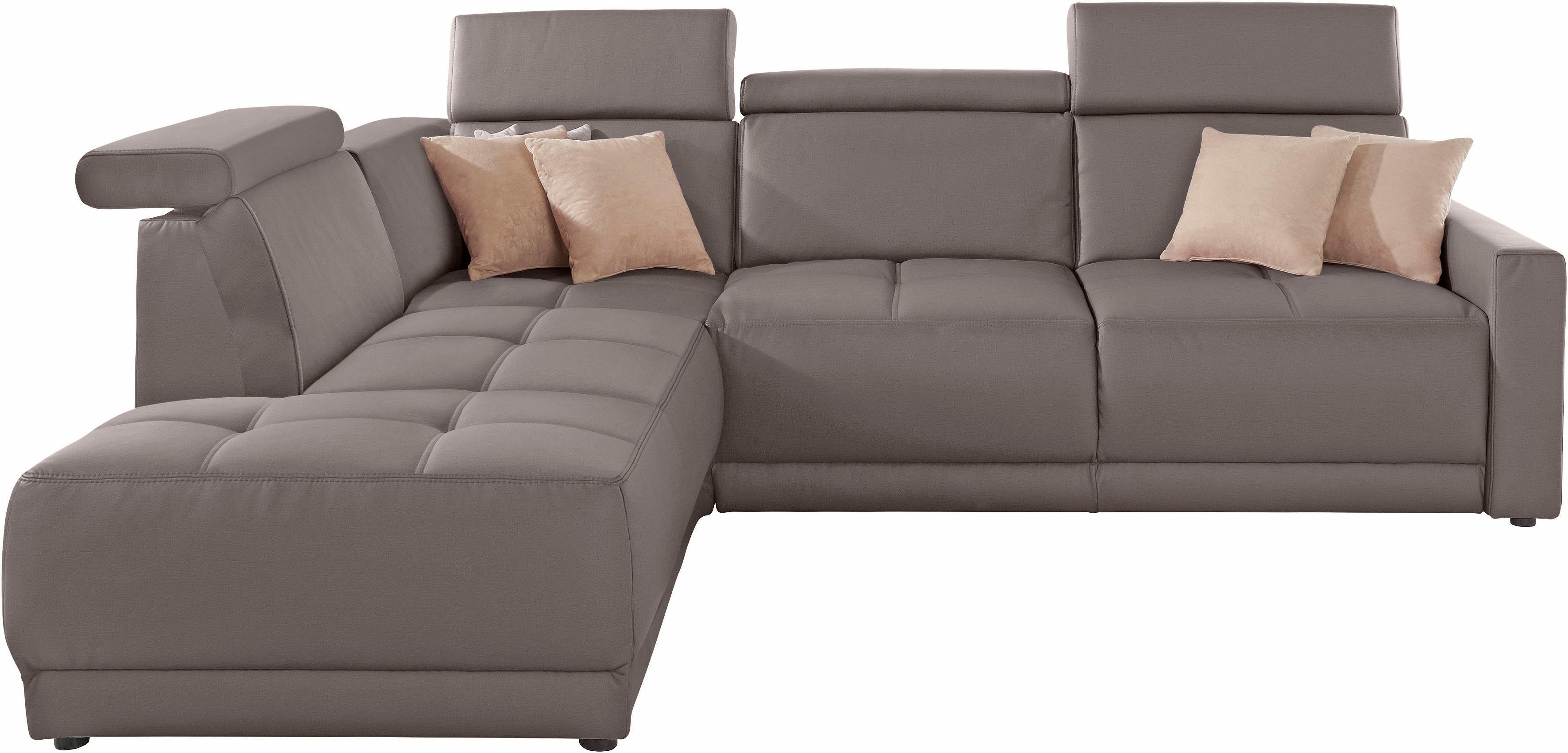 DOMO collection Ecksofa "Ava, moderne Sitzheftung mit toller Doppelnaht, ko günstig online kaufen
