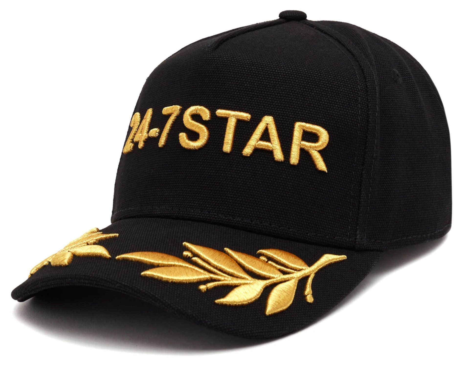 Dsquared2 Baseball Cap 24-7 STAR Gold Stickerei Icon Mütze Basebalkappe Basecap Streetwear, Casual, Athleisure und Smart-Casual