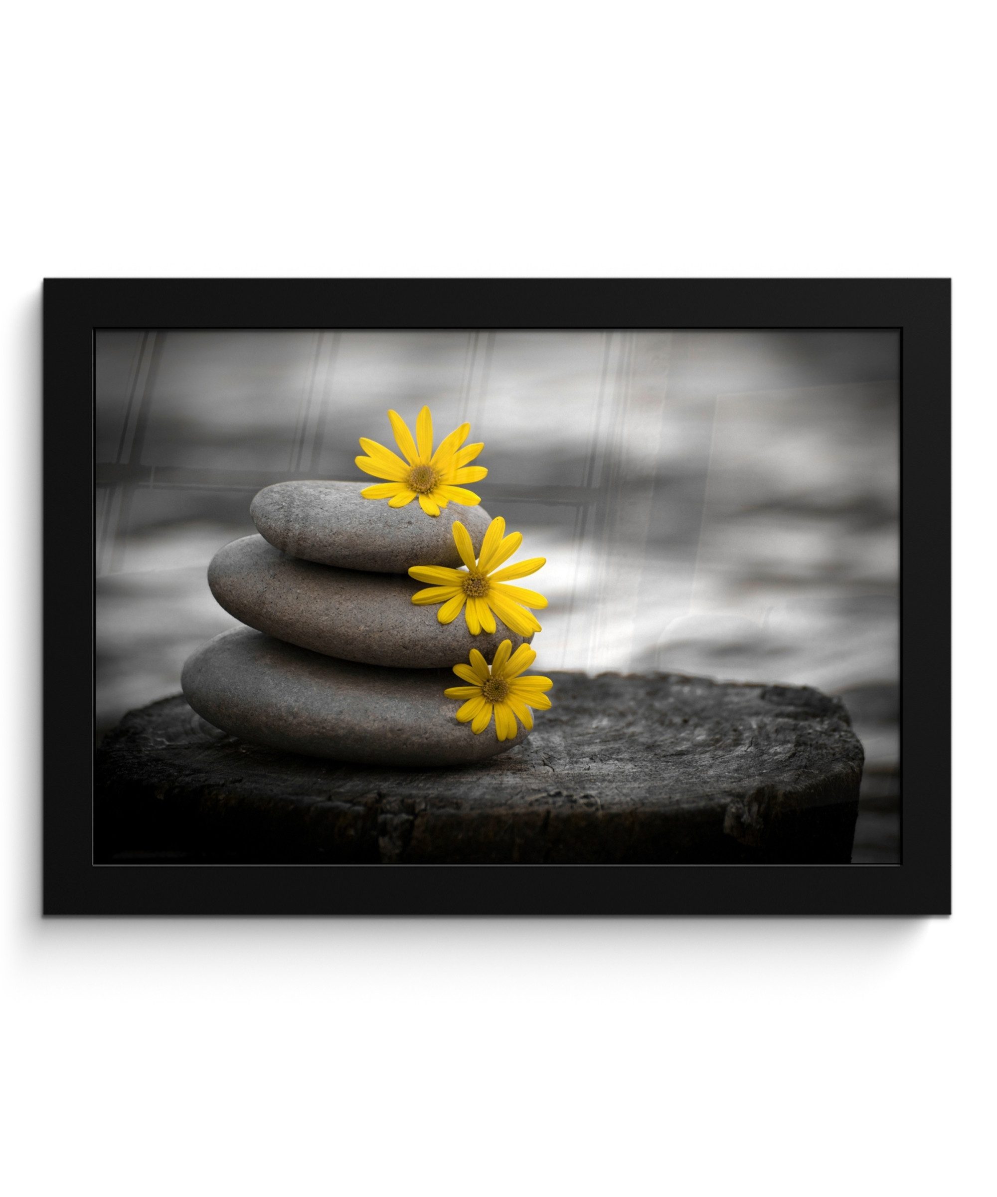 MuchoWow Poster Zen-Steine - Blumen - günstig online kaufen