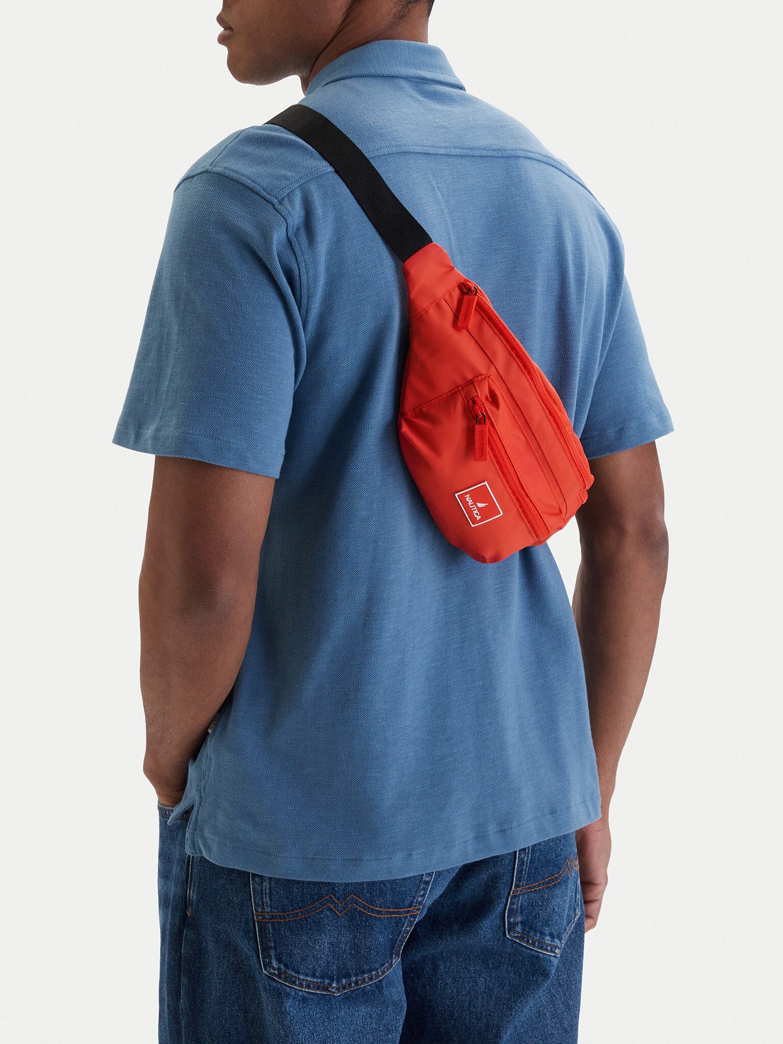 NAUTICA Handtasche Nautica Herrenhandtasche Rot NAUTICA-CWBEO-NTC-P-003-09 Rot