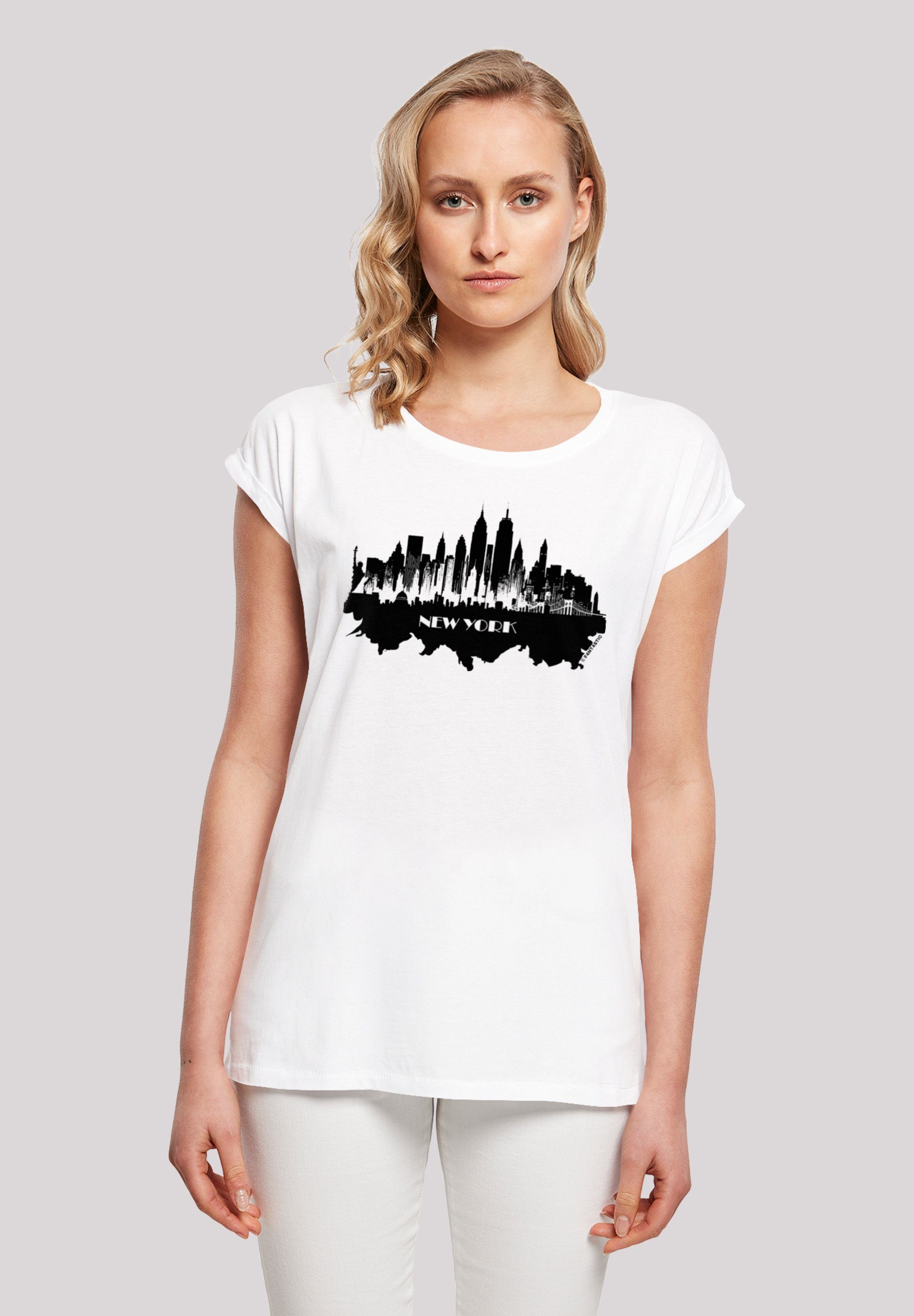 F4NT4STIC T-Shirt Cities Collection - New York skyline Print weiß