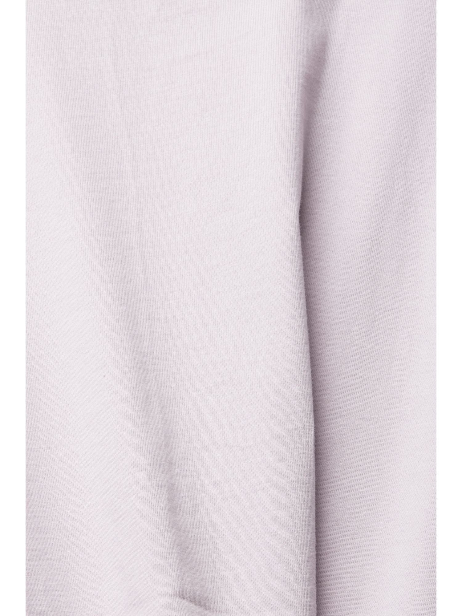 Esprit T-Shirt Jersey-T-Shirt LAVENDER (1-tlg) Frontprint mit