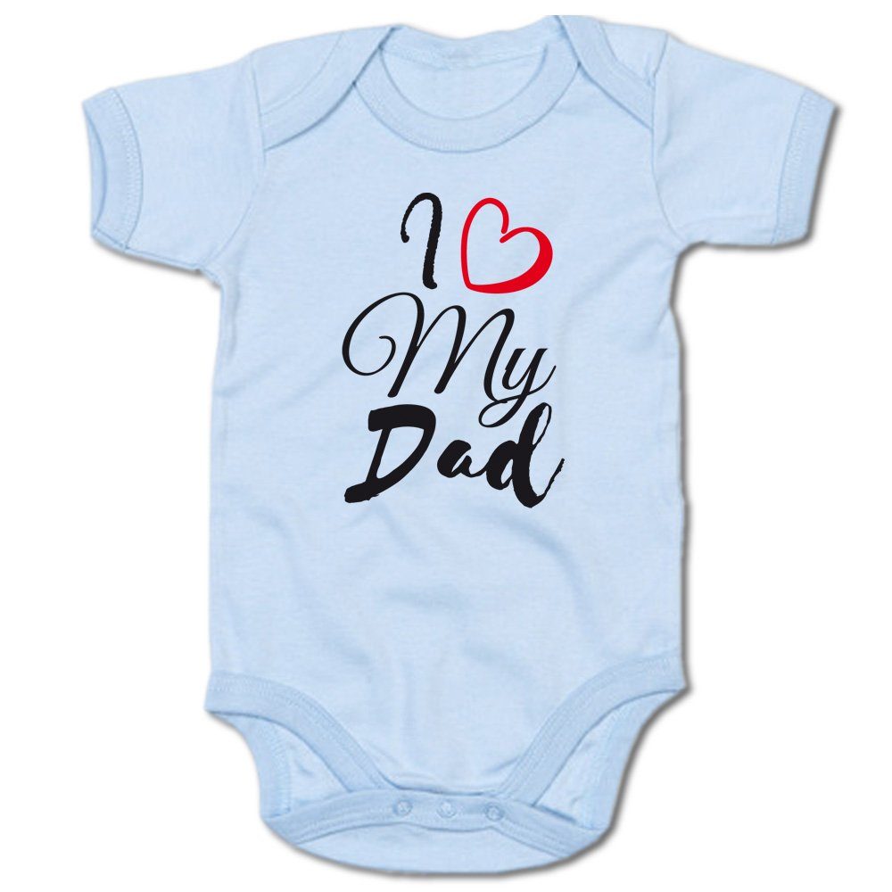 G-graphics Kurzarmbody Baby Body - I love my Dad mit Spruch / Sprüche • Babykleidung • Geschenk zum Vatertag / zur Geburt / Taufe / Babyshower / Babyparty • Strampler