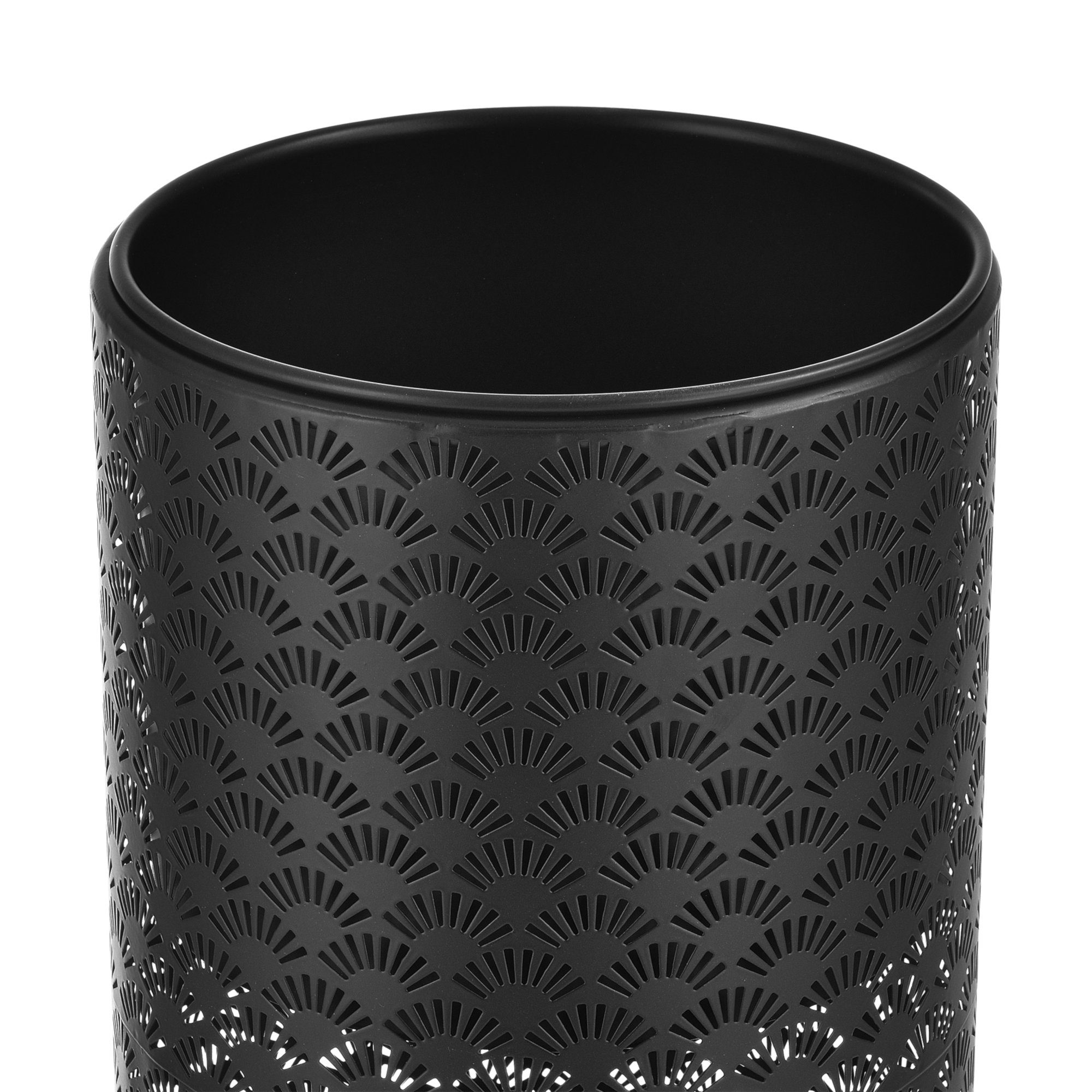 en.casa flower stands (2 pcs), Virton flower pots, set of 2, black