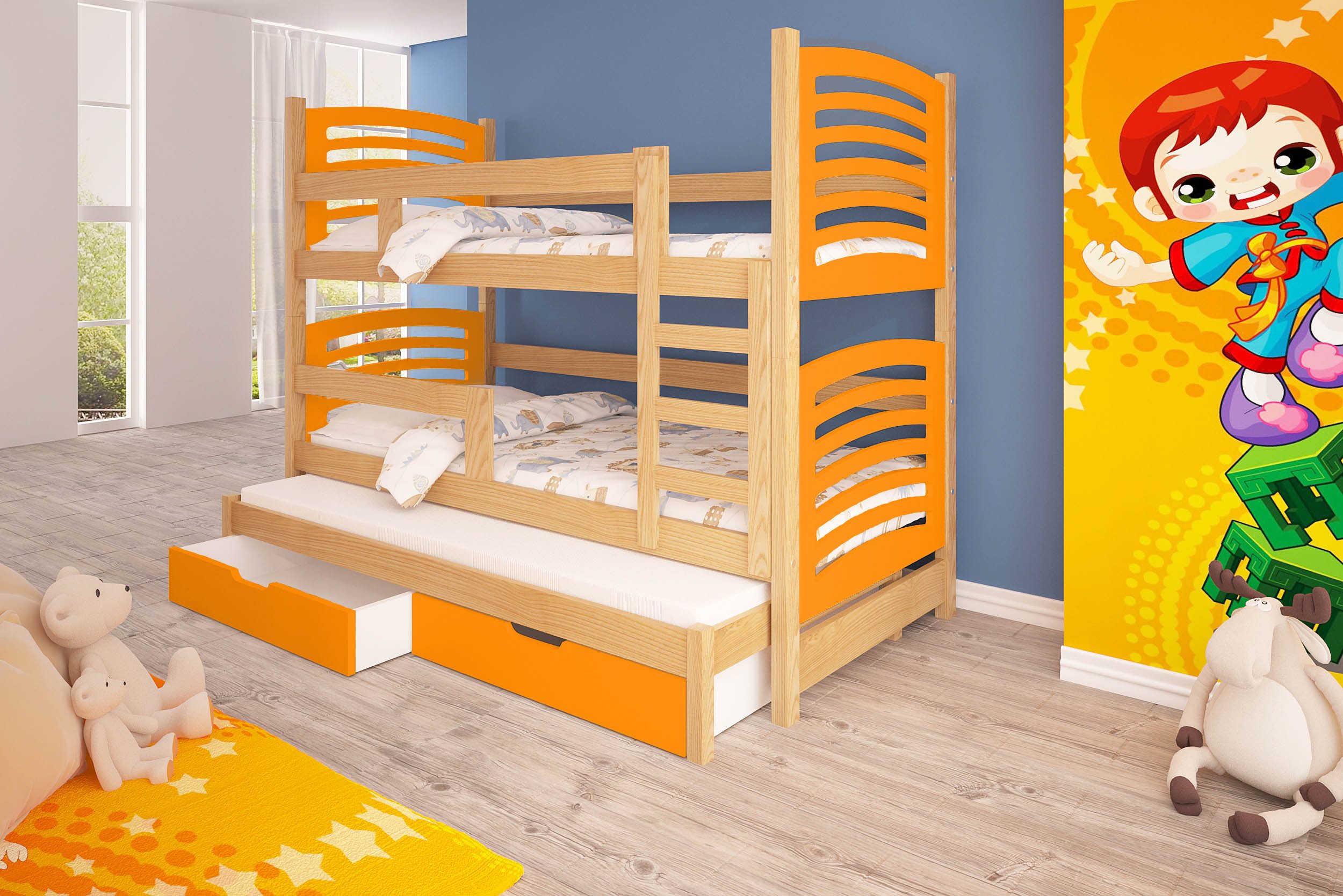 thematys Hochbett Etagenbett optional mit Ausziehbett günstig online kaufen