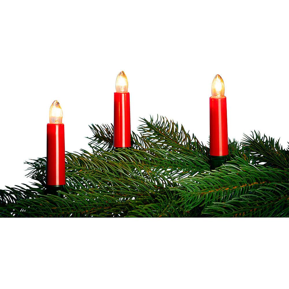 NARVA Schwibbogen NARVA Außenlichterkette mit 20 Kerzen - Rot von NARVA Lichterketten