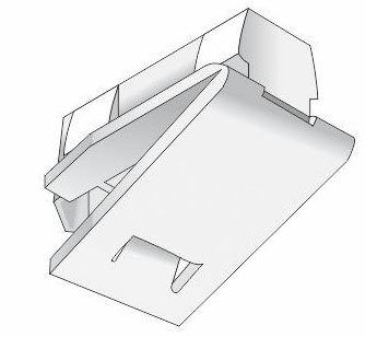 Feststeller hinno-stop HS01, HINNO, Gardinen, Gardinenleisten, Gardinenschienen, Gardinenstangen, Innenlaufsysteme, Vorhänge, (10-St), HINNO Clic-Feststeller