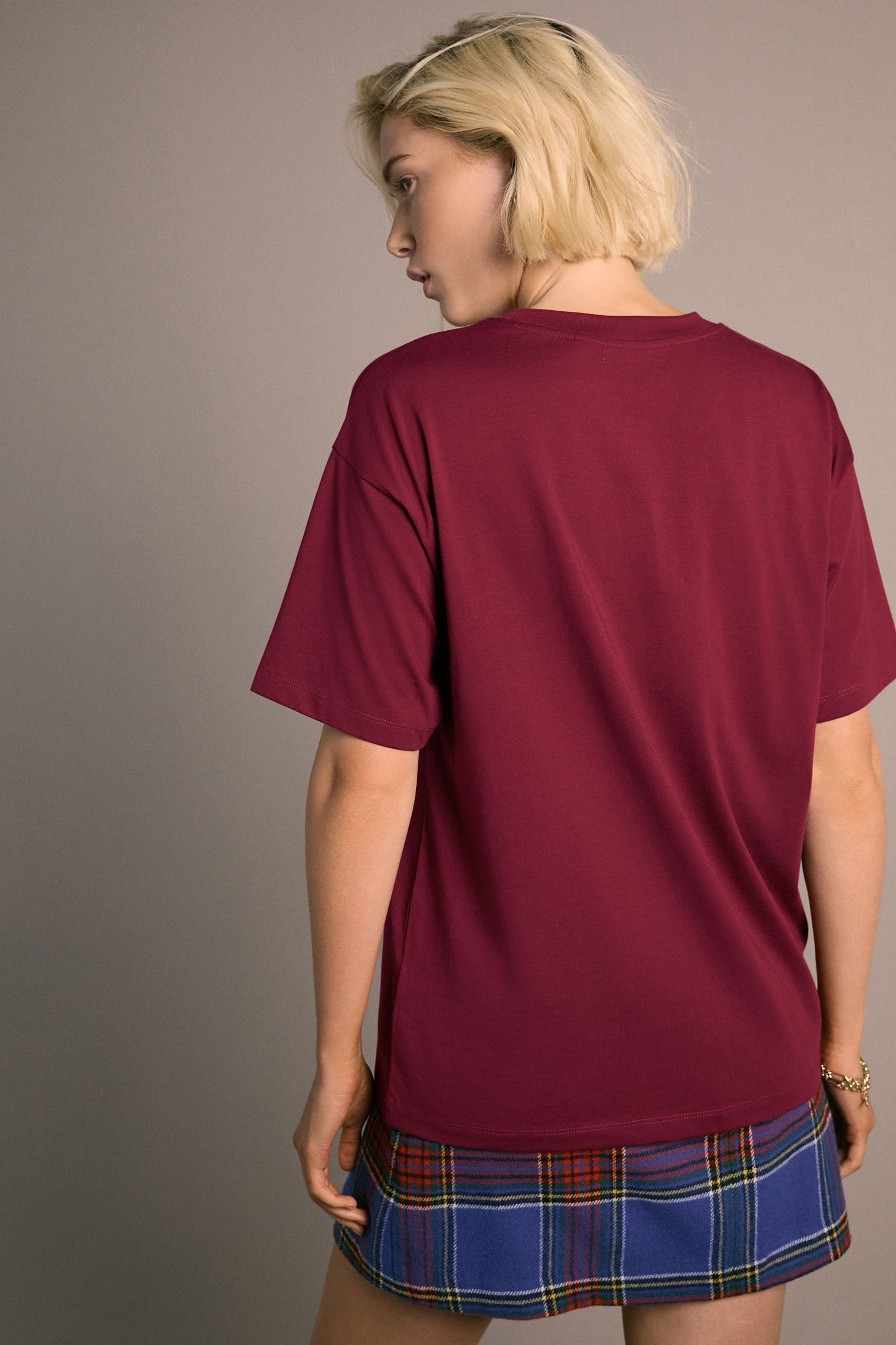 Next T-Shirt Festliches Rundhals-T-Shirt mit Weihnachtsgrafik (1-tlg) günstig online kaufen