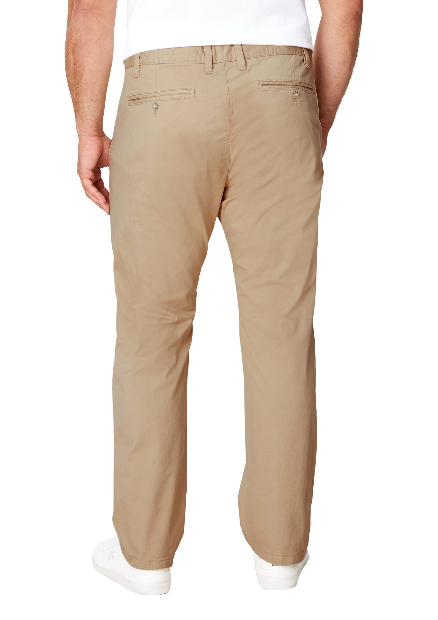 aus Stoffhose Relaxed: Baumwolltwill Chino s.Oliver beige