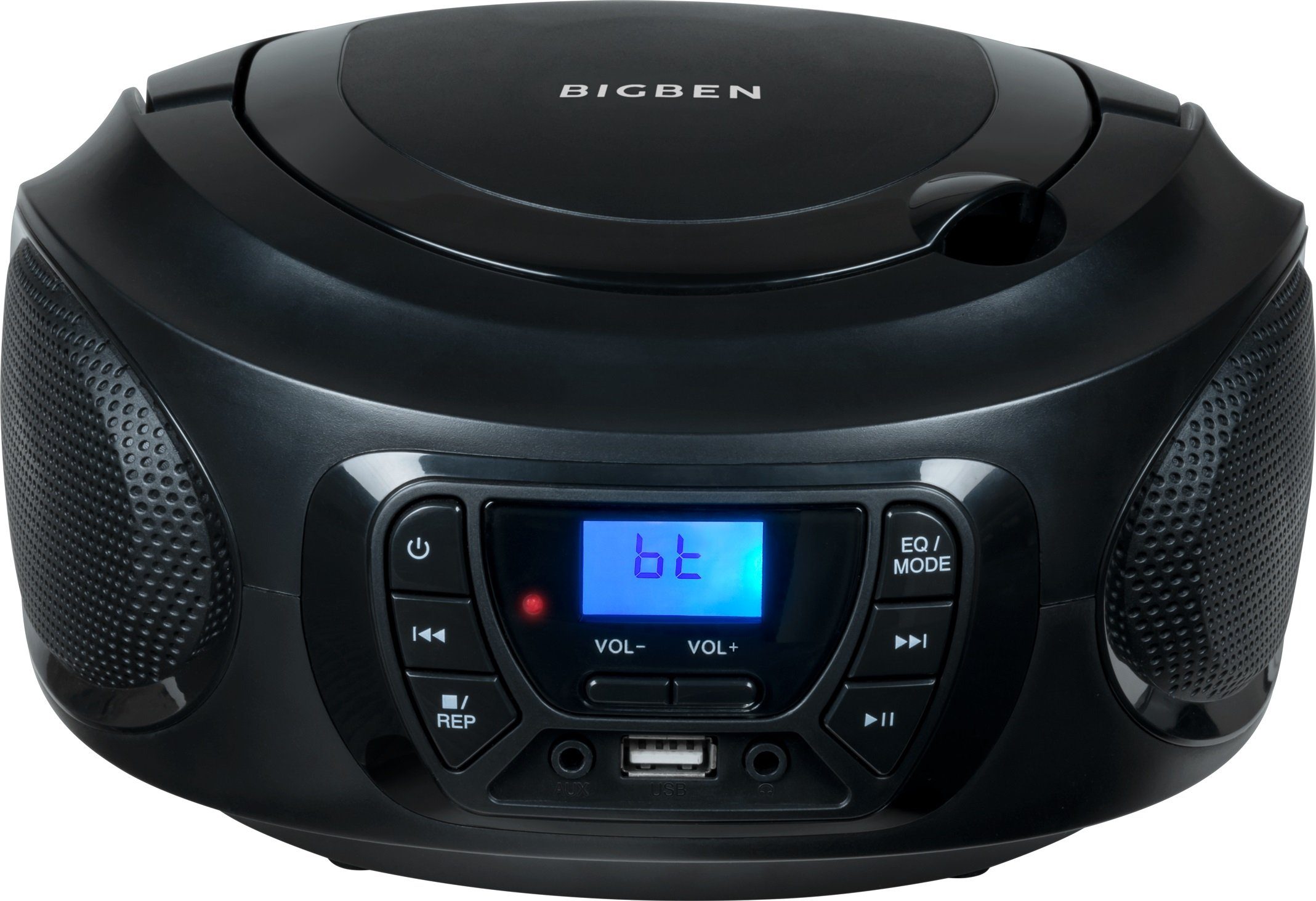 BigBen Kids Tragbares CD-Radiorecorder schwarz AU387278 CD/Radio USB/BT (FM-Tuner)