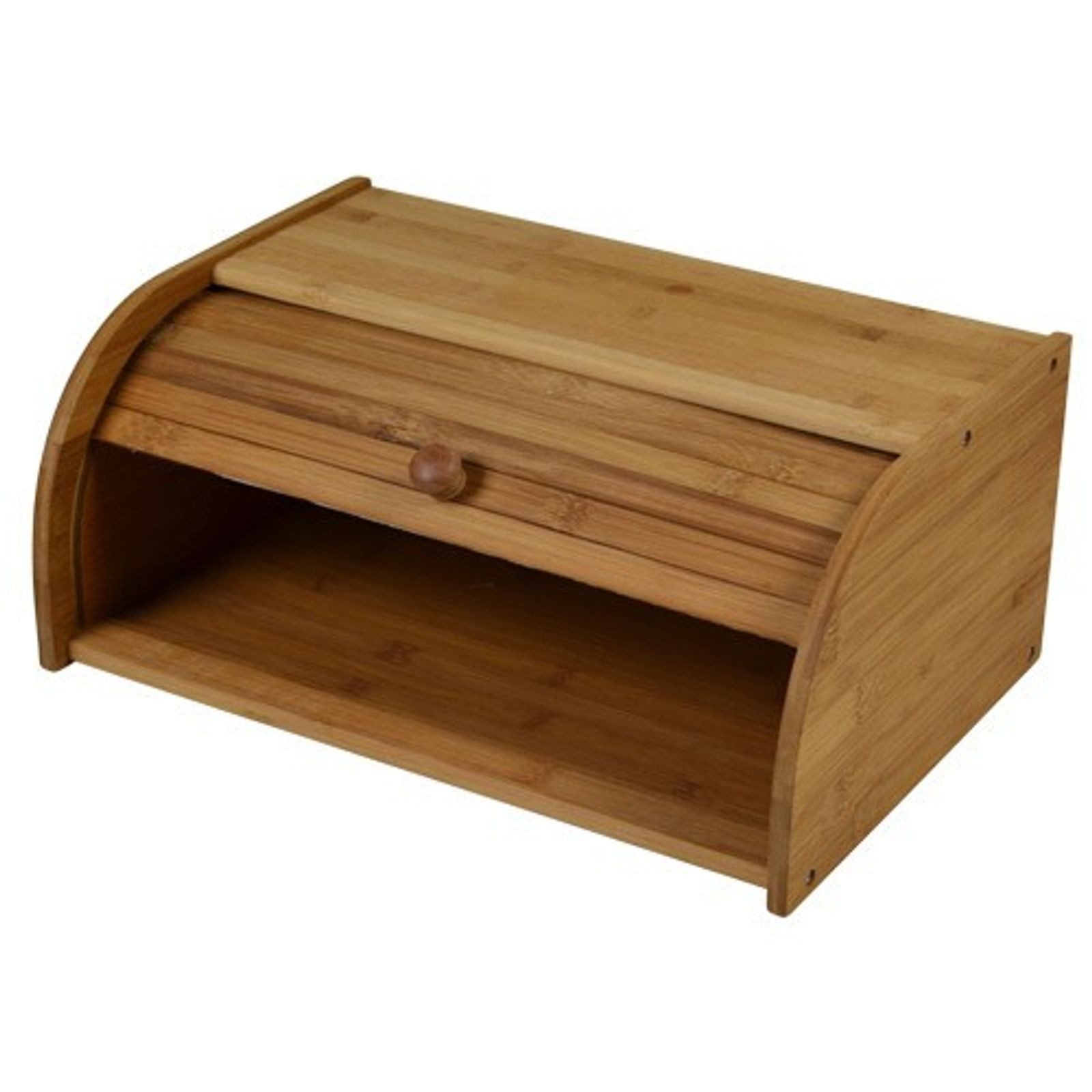 BURI Brotkorb Bambus Brotkasten 40x27x17cm Brotbox Brotbehälter Aufbewahrungsbox Rol, Bambus