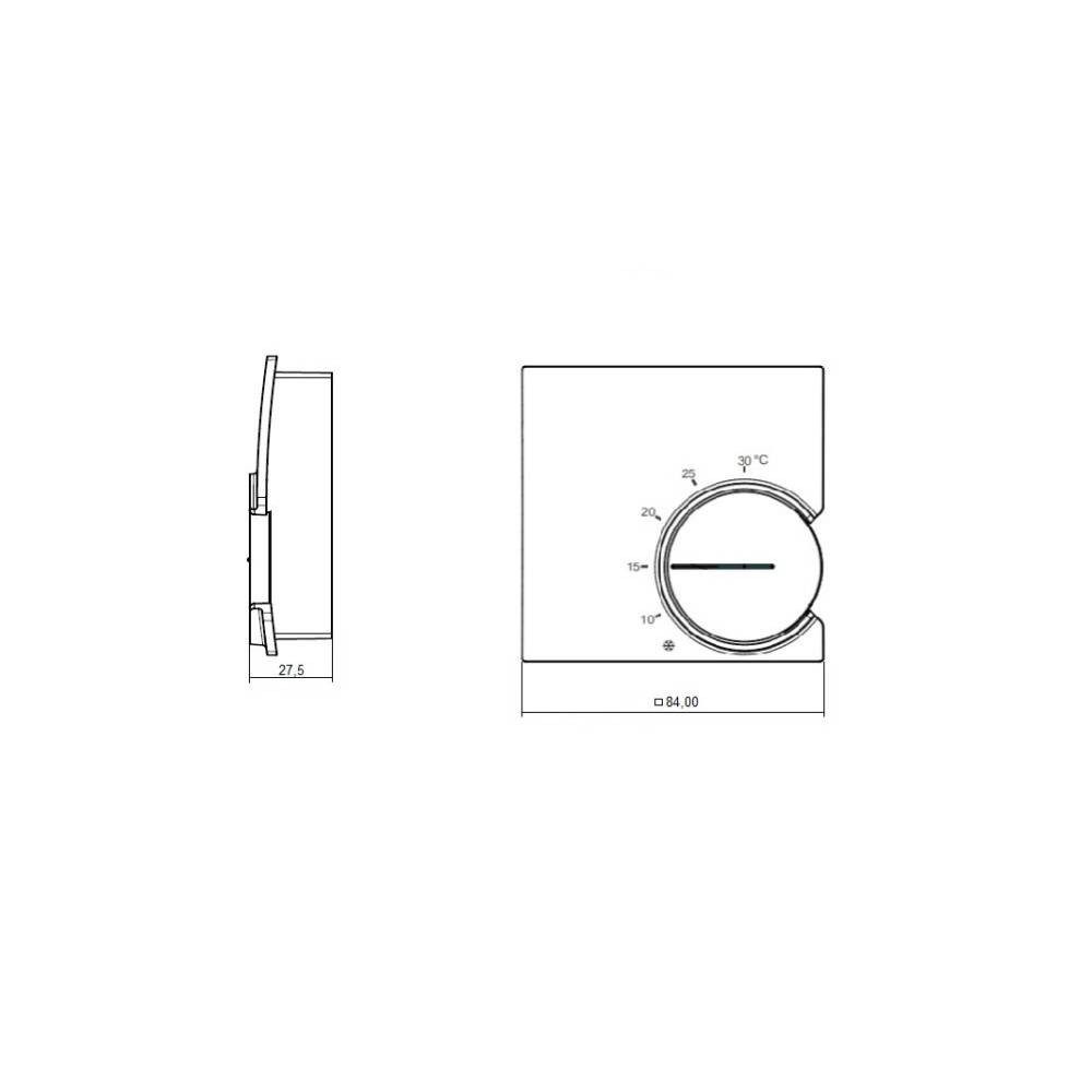 Eberle Raumthermostat Raumtemperaturregler 121-1702-91-100