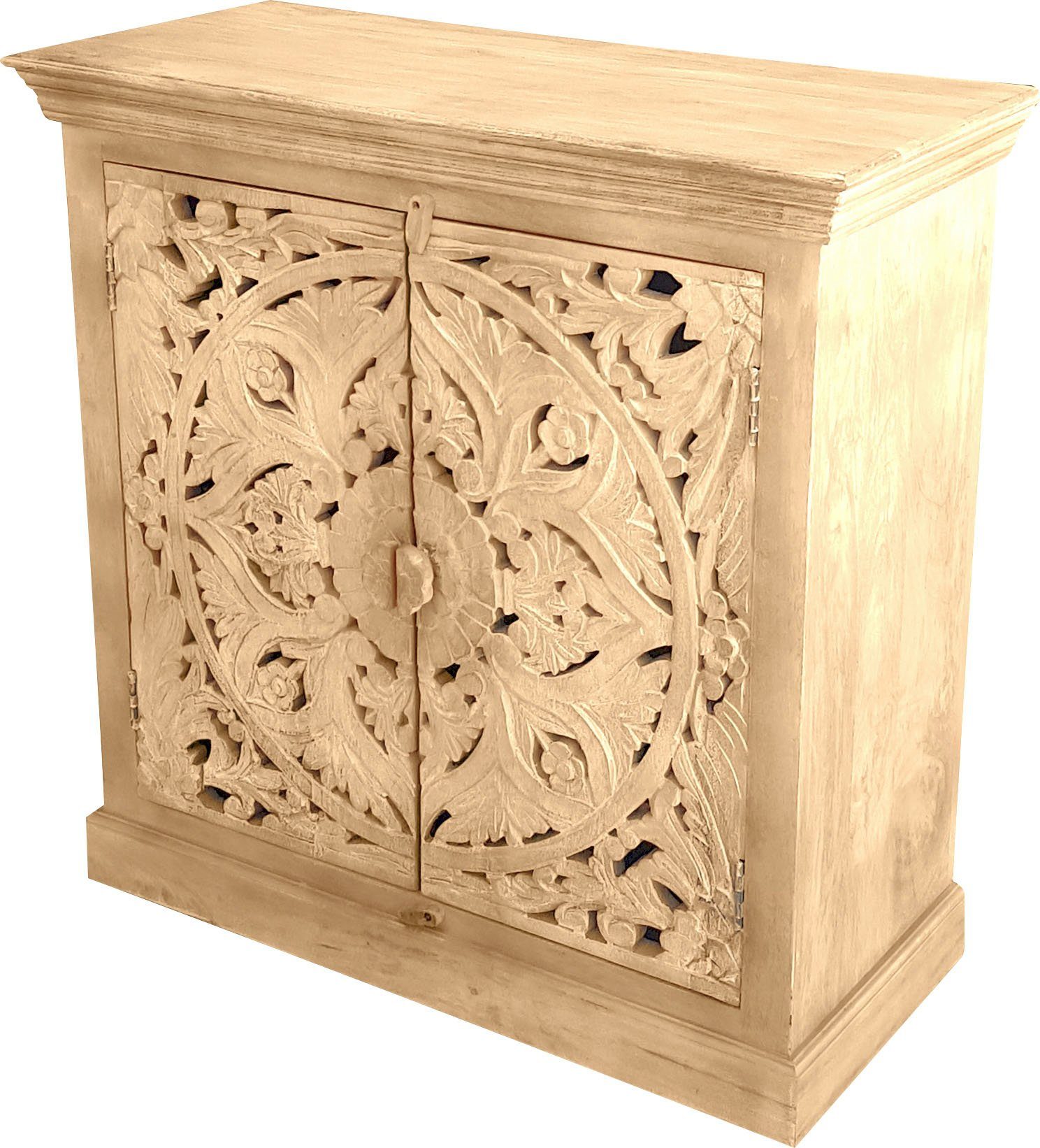 SIT Kommode Massives Sideboard aus recyceltem Altholz, Kommode aus recyceltem Altholz