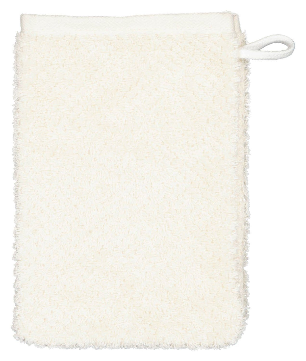 Cawö Waschhandschuh Waschhandschuh PURE, Beige, B 16 cm, L 22 cm