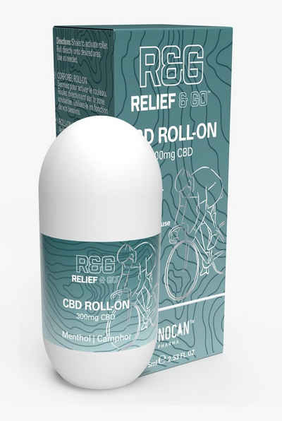 Relief & Go Körperpflegemittel INNOCAN - Relief & Go - Roll-On - 300 mg CBD (75ML), mit CBD, Menthol, Magnesium und Kampfer