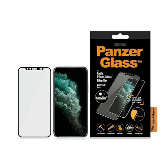 PanzerGlass Handyhülle PanzerGlass Apple iPhone XS Max / 11 Pro Max Hart Glas Case Friendly Edition Schwarz