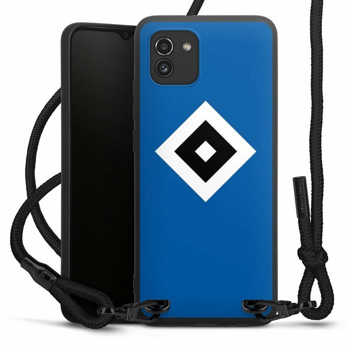 DeinDesign Handyhülle Hamburger SV Logo HSV HSV Blau Samsung Galaxy A03 Premium Handykette Hülle mit Band Case zum Umhängen