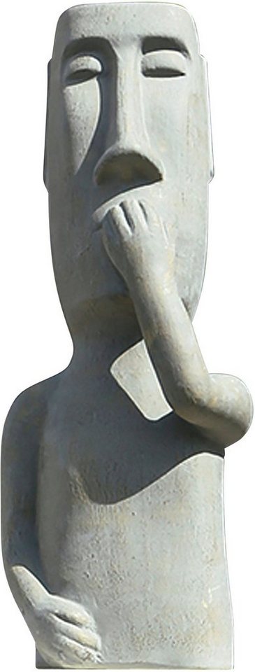 GILDE Dekofigur Skulptur Nichts sagen (1 St), Dekoobjekt, Höhe 65 cm, aus  Keramik, Wohnzimmer, Maße: H.61,5cm x B.23cm x