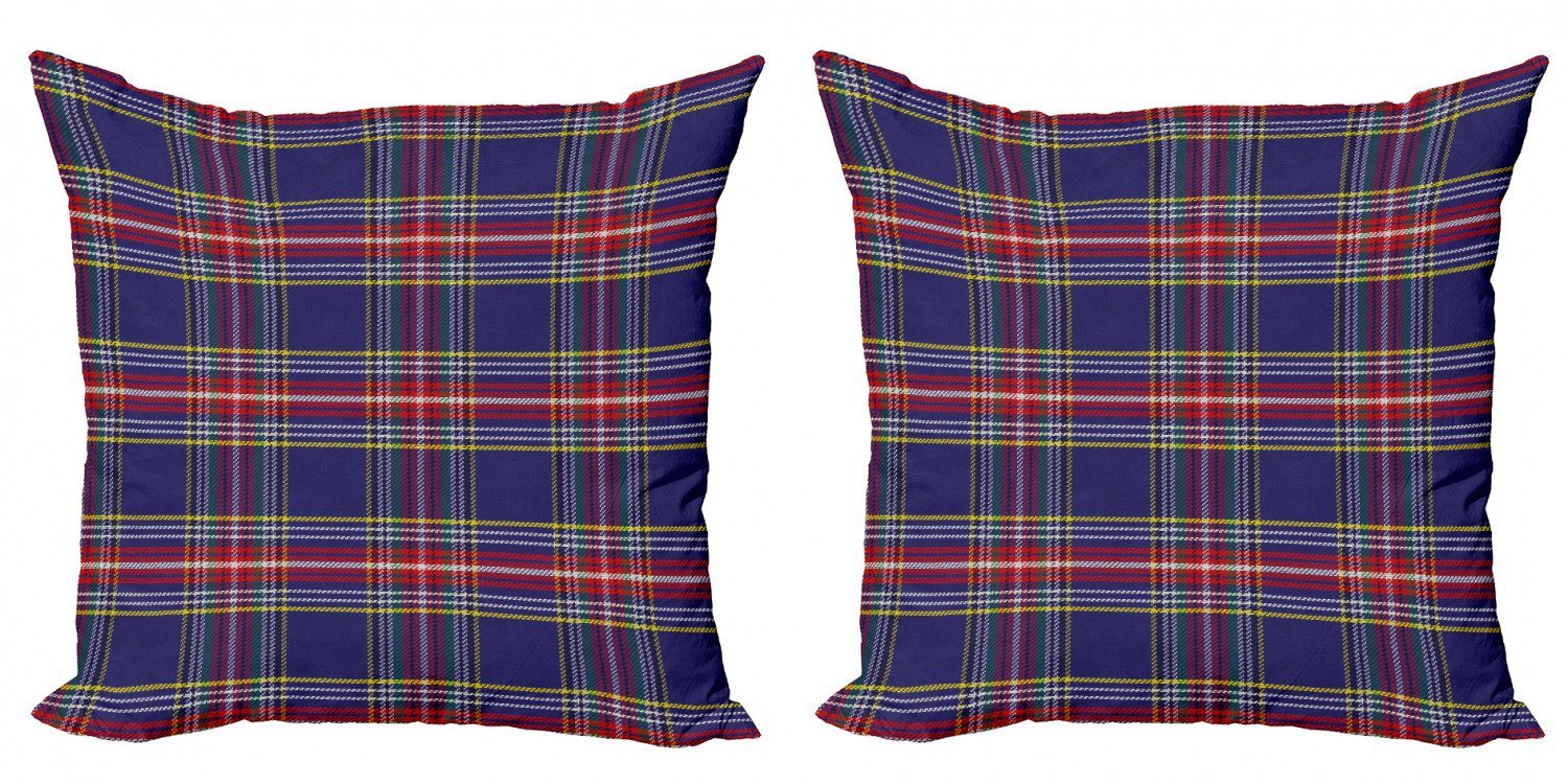 Plaid Style Stück), Kissenbezüge Modern Accent Country Abakuhaus (2 Digitaldruck, Scottish Doppelseitiger